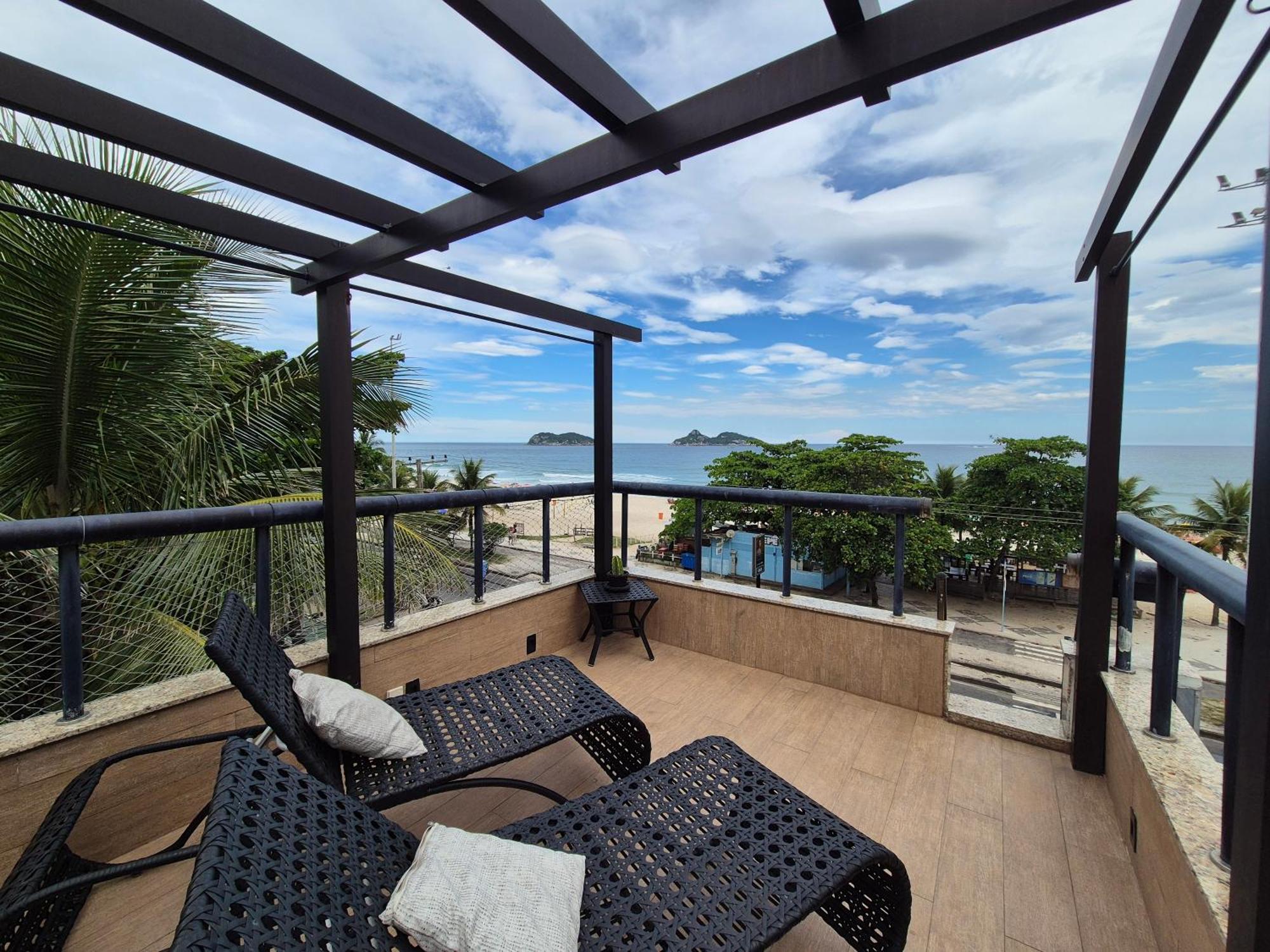 Ap Pepe Alecrim Com Jacuzzi E Solario Frente Ao Mar 里约热内卢